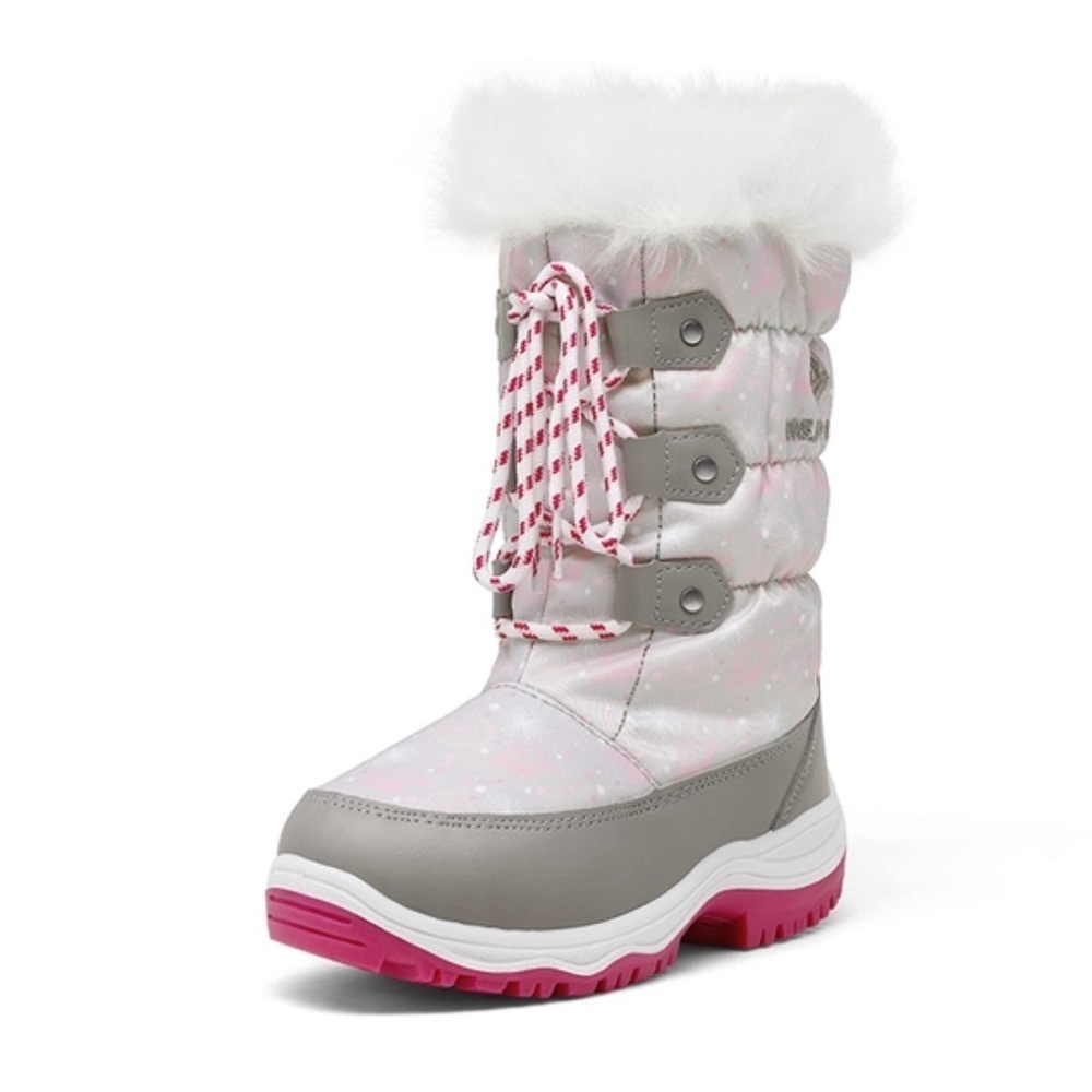 DREAM PAIRS KIDS Kids Winter Snow Boots Youth Size 1